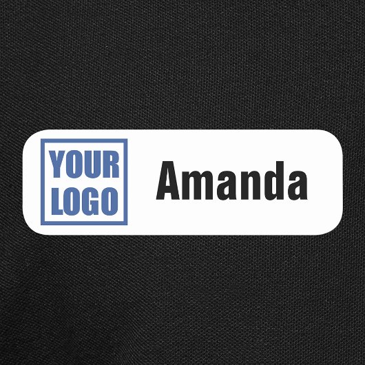 Name-Tag-Abzeichen-Vorlage für Firmenlogos Namensschild