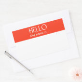 Name Tag Aufkleber Abzeichen Mein Name ist (Umschlag)