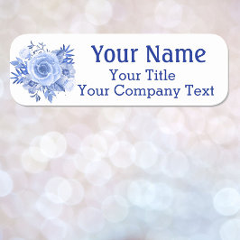 Name Tag Blue Rose Benutzerdefiniertes Abzeichen Namensschild