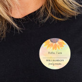 Name-Tag der Wiedersehen der Familie Runder Aufkleber