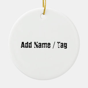 Name-Tag für Hunde Keramik Ornament