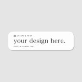 Name Tag Ihres Design Upload Namensschild (Vorderseite)