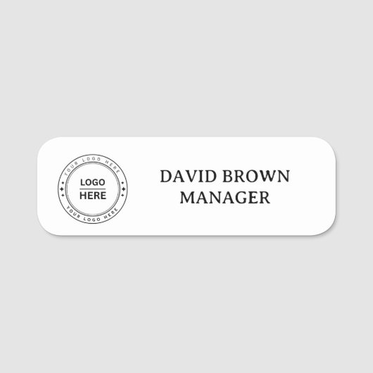 Name-Tag-Logo Mitarbeiter Magnetic Namensschild (Vorderseite)
