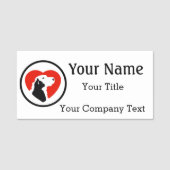 Name-Tag mit dem Veterinär-Logo Benutzerdefinierte Namensschild (Vorderseite)