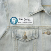 Name-Tag mit Dentist-Zahn-Logo-Abzeichen Namensschild (Beispiel)