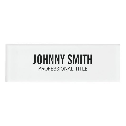 Name-Tag Namenschild (Vorderseite)