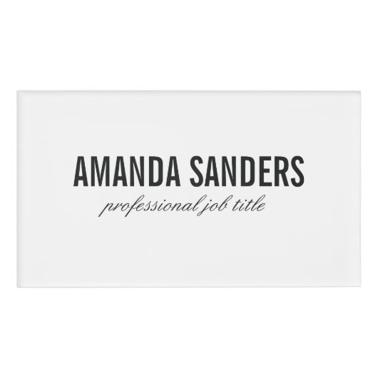 Name-Tag Namenschild (Vorderseite)