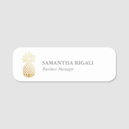 Name Tag Template Beruflich Business Ananas Namensschild