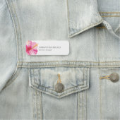 Name Tag Template Berufliche Business Blume Namensschild (Beispiel)