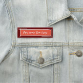 Name Tag Template, handgezeichnet. Doodle. Kirsche Namensschild (Beispiel)