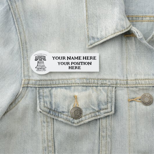 Name Tag - Two Lines Namensschild (Beispiel)