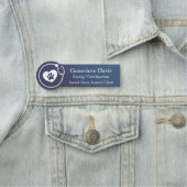 Name Tag Veterinarian Clinic Mitarbeiter Abzeichen Namensschild (Beispiel)