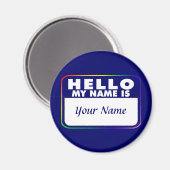 Name-Tag-Vorlage Magnet (Vorderseite/Rückseite)