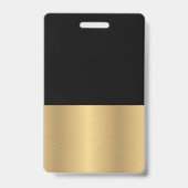 Name-Tags der Abzeichen "Gold & Black Employee" Ausweis (Rückseite)