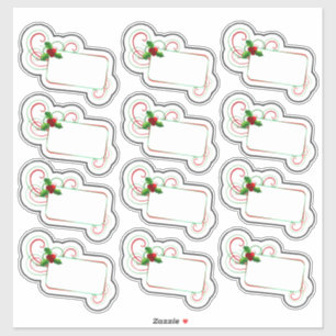 Name-Tags des WeihnachtsParty Aufkleber