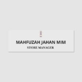 Name Tags & Labels. Wasserfest. Wiederverwendbar. Namensschild (Vorderseite)