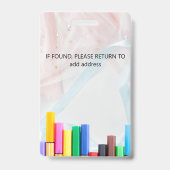 Name-Tags Lehrer-ID-Abzeichen Ausweis (Rückseite)