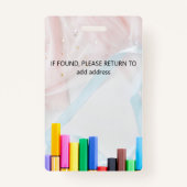 Name-Tags Lehrer-ID-Abzeichen Ausweis (Rückseite)