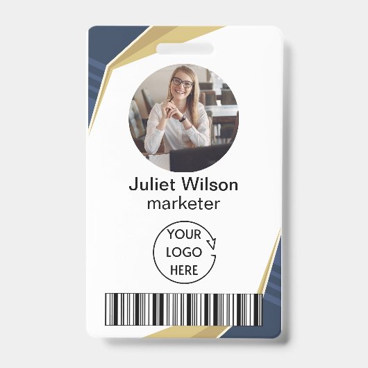 Name Tags Mitarbeiter-ID-Abzeichen Ausweis (Vorderseite)