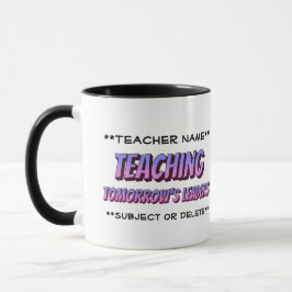 Name Tasse Cartoon Stil | Lehrende