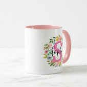 Name Tasse Erstmaliges Geschenk für Blumenblätter (VorderseiteRechts)