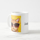 Name-Tasse kundenspezifische Kaffeetasse (Vorderseite Links)