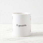 Name-Tasse mit niedlicher Häschen-Kaninchen-Grafik Kaffeetasse (Mittel)
