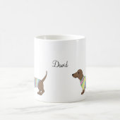 Name-Tassen-personalisierte Dackel-Dackel-Tasse Kaffeetasse (Mittel)