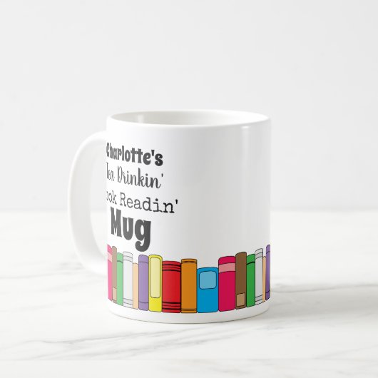 Name Tea Drinks, Buchlesen Kaffeetasse (Vorderseite Links)