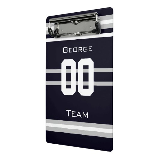 Name,#, Team, Sportfan Team Mini Klemmbrett (Gewinkelt2)