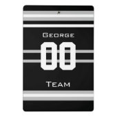 Name,#, Team, Sportfan Team Mini Klemmbrett (Rückseite)