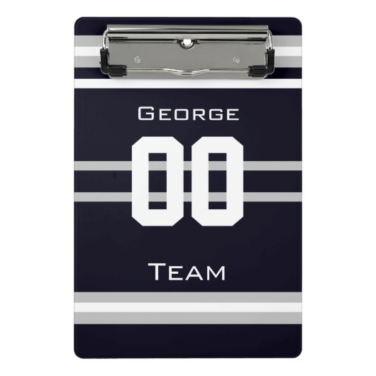 Name,#, Team, Sportfan Team Mini Klemmbrett (Vorderseite)