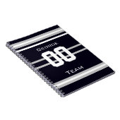 Name,#, Team, Sportfan-Team-Notebook Notizblock (Rechte Seite)