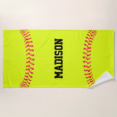 Name, Teamname oder Text des benutzerdefinierten S Strandtuch (Vorderseite)