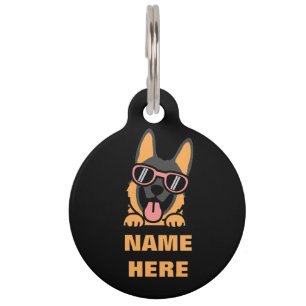 Name Telefon usw. hinzufügen Deutscher Schäferhund Haustiermarke