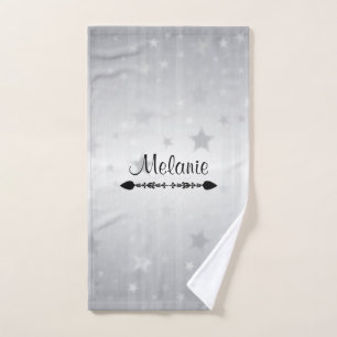 Name TEMPLATE, dekorativ, anpassbar Handtuch