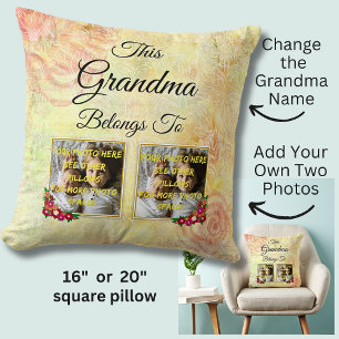 Name Text ändern Dieses Oma gehört zu Foto Kissen