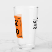 Name, Text Halloween Hey Boo Eyeballs, Pint Glas (Links)