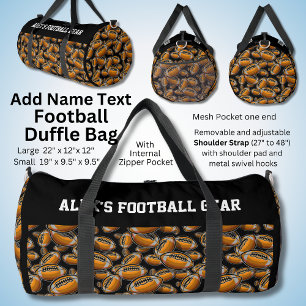 Name Text hinzufügen, Alex's Football Gear Duffle Bag