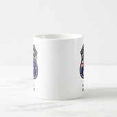 Name & Text hinzufügen - Australienflagge Kaffeetasse (Mittel)