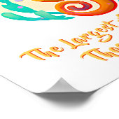 Name-Text hinzufügen, Baby-Seepferd-Kinderzimmer Poster (Ecke)