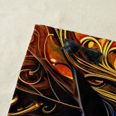 Name Text hinzufügen, Black Fantasy Horst mit Gold Strandtuch (Beispiel)