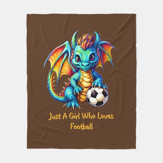 Name Text hinzufügen - Dragon - Ein Mädchen, das F Fleecedecke (Vorderseite)