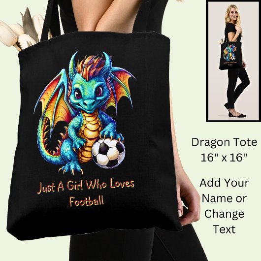 Name Text hinzufügen - Dragon - Ein Mädchen, das F Tasche