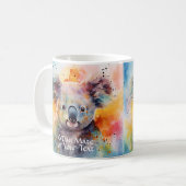 Name & Text hinzufügen: Watercolor Koala G'day Mat Kaffeetasse (Vorderseite Links)