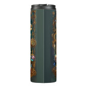 Name Text, Hummingbird & Jeweled Books Thermosbecher (Rückseite)