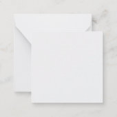 Name, Thank You Mini Christmas Gift Enclosure Card Mitteilungskarte (Rückseite)