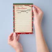 Name that Christmas Tune Spiel hässlicher Sweater Flyer (Handgriff)