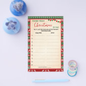 Name that Christmas Tune Spiel hässlicher Sweater Flyer (Einzeln)