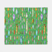 Name That Fish Sportfischarten Fleecedecke (Vorderseite (Horizontal))